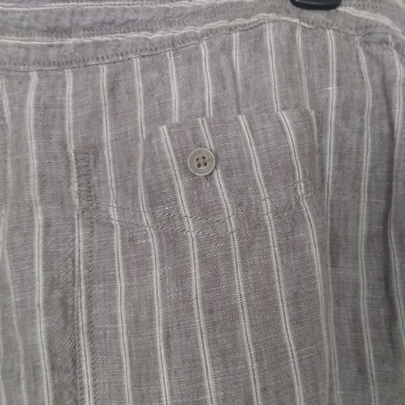 Tommy Bahama Tamil Striped 100% Linen Pants in Taupe - Picture 3 of 8